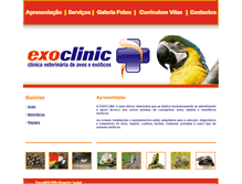 Tablet Screenshot of exoclinic.com.pt